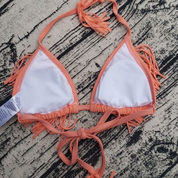 RVCA Waranway Fringed Bikini Triangle Top - Picture 7 of 11